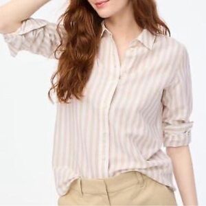 Linen Cotton Blend Button Up